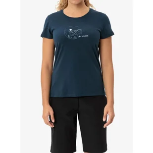 Koszulka z nadrukiem damska Vaude Cyclist T-Shirt V - Koszulki sportowe damskie - miniaturka - grafika 1