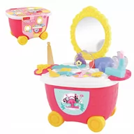 Zabawy w naśladowanie dorosłych - Toaletka zestaw piękności w walizce na kółkach - miniaturka - grafika 1