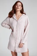 Bielizna nocna - Hunkemöller Koszula nocna Flanel Fioletowy - miniaturka - grafika 1