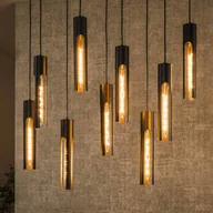 Lampy sufitowe - ZIJLSTRA Lampa wisząca Tube, możliwość ściemniania, czarny, salon / jadalnia, metal, nowoczesny - miniaturka - grafika 1