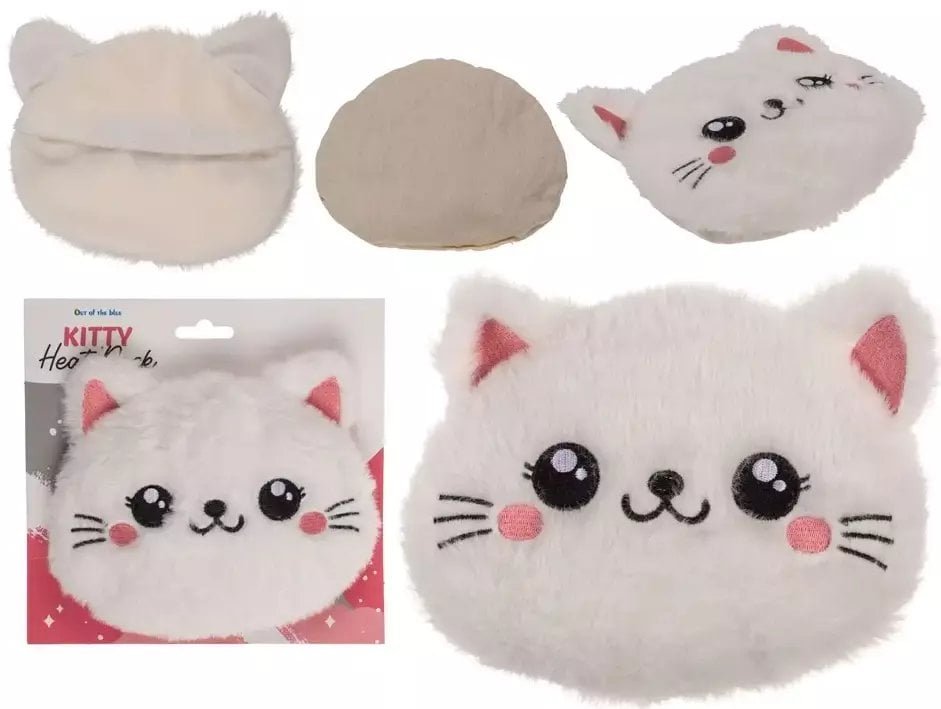 Pluszowy Ogrzewacz Kotek - Uroczy Termofor do Podgrzania w Mikrofalówce