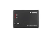 Adaptery i przejściówki - Lanberg Switch video 3 x HDMI + port micro USB Czarny - miniaturka - grafika 1