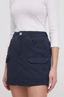 Spódnice - Pepe Jeans spódnica kolor granatowy mini prosta - miniaturka - grafika 1