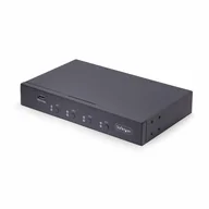 Przełączniki KVM - StarTech P4A20132-KM-SWITCH przełącznik KVM Czarny - miniaturka - grafika 1