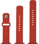 Akcesoria do smartwatchy - Fixed Silikonowy pasek Silicone Strap do Apple Watch 45 / 44 / 42 mm, czerwony - miniaturka - grafika 1
