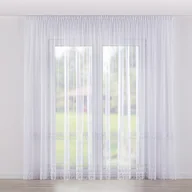 Firany - Firana na taśmie, biały z wzorem, Woale i firany - miniaturka - grafika 1