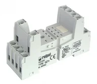 Inne akcesoria elektryczne - Gniazdo wtykowe GZT4-SZARE do Przekaźnika R4 szare - miniaturka - grafika 1