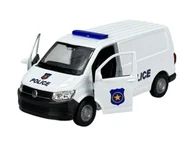 Samochody i pojazdy dla dzieci - WELLY VW TRANSPORTER T6 VAN POLICE 1:34 SAMOCHÓD NOWY METALOWY MODEL - miniaturka - grafika 1