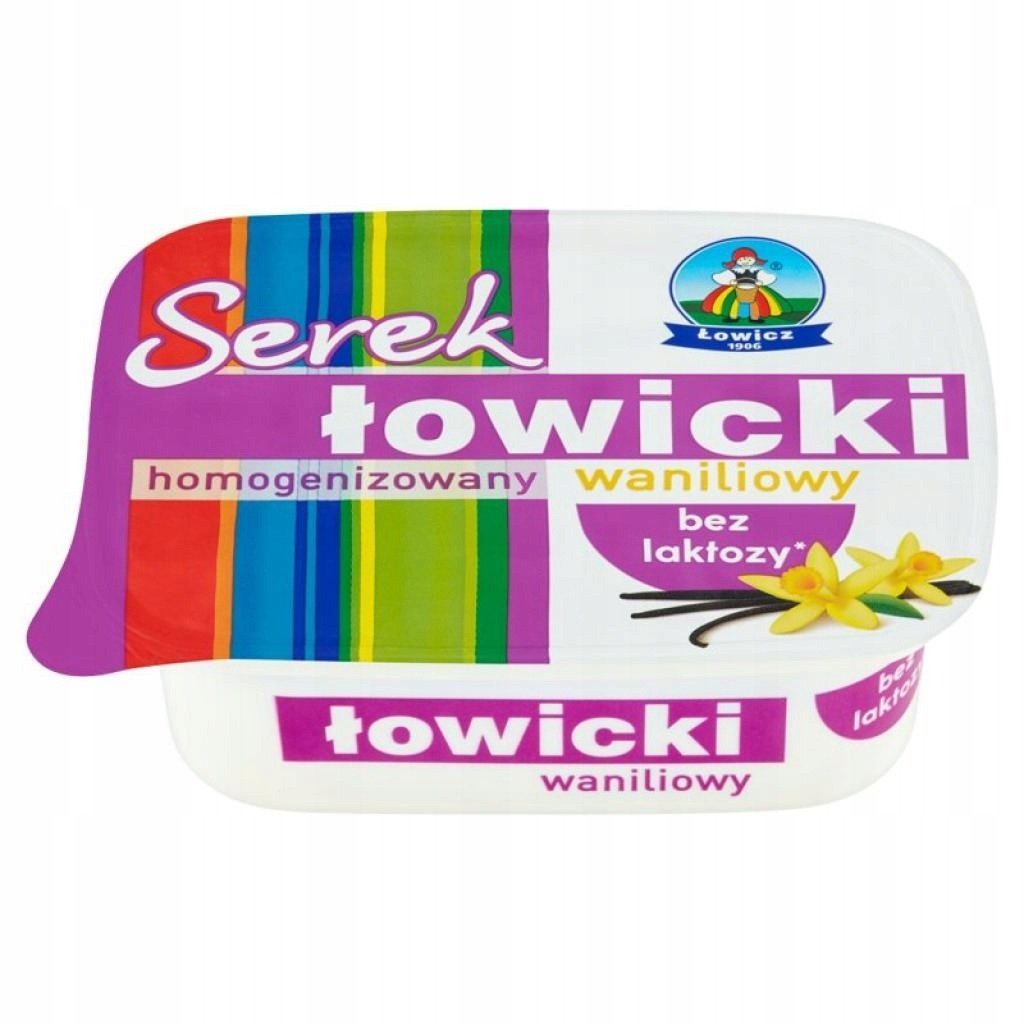 Serek homogenizowany Łowicz waniliowy bez laktozy 150 g