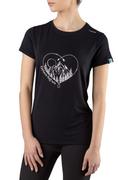 Koszulki sportowe damskie - Koszulka damska bambusowa Viking Lenta T-shirt 09 czarny - miniaturka - grafika 1
