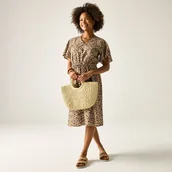 Sukienki - Regatta Sukienka damska Elona Brązowy, Cotton, Rozmiar: 44 - miniaturka - grafika 1