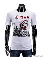 Koszulki męskie - T-shirt - biała S531 - miniaturka - grafika 1