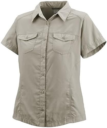 Columbia Damska bluzka turystyczna Psych to Hike Shortsleeve Shirt beżowy Fossil XS