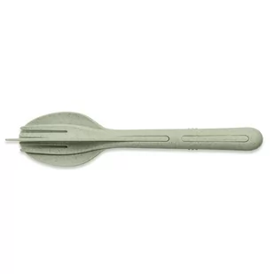 Koziol Zestaw sztućców Klikk Organic 3 el. zielony 4003668 - Zestawy sztućców - miniaturka - grafika 1