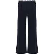 Spodnie sportowe damskie - Tommy Hilfiger Spodnie MONOTYPE TAPE WIDE LEG SWEATPANT | Regular Fit - miniaturka - grafika 1
