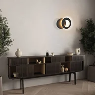 Lampy ścienne - Mantra Iluminación Kinkiet LED Toronto, czarny, Ø 22 cm, aluminium, regulowany - miniaturka - grafika 1