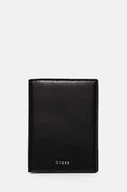Etui na dokumenty i karty - Guess etui na paszport skórzane kolor czarny RW1657 P4301 - miniaturka - grafika 1