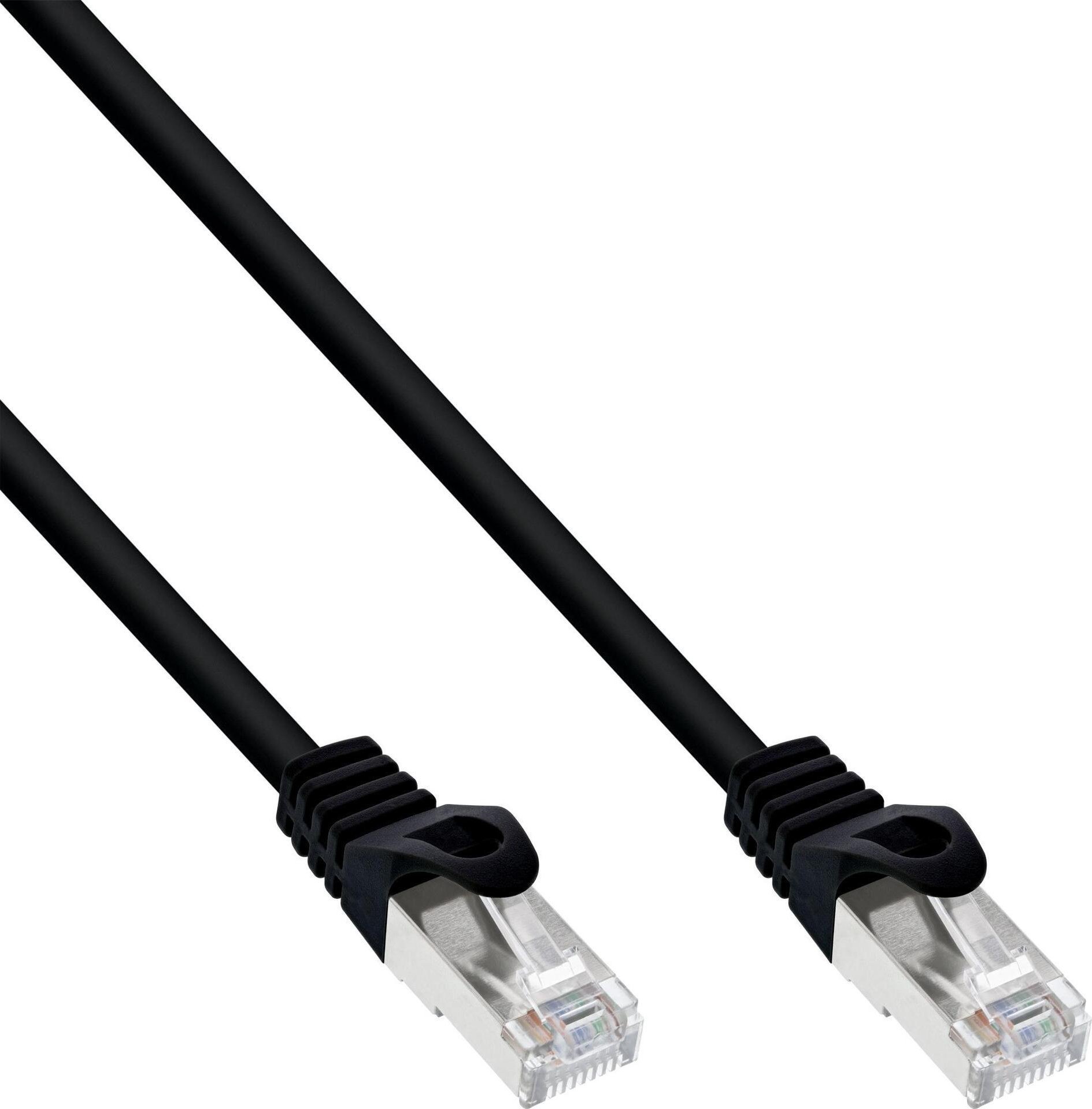 InLine 40pcs. pack Bulk-Pack InLine® Patch cable, SF/UTP, Cat.5e, black, 2m
