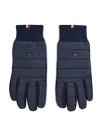 Rękawiczki sportowe męskie - Tommy Hilfiger Rękawiczki Męskie Th Established Mix Nylon Gloves AM0AM07884 Granatowy - miniaturka - grafika 1