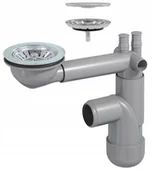 Pozostałe akcesoria kuchenne - Przyścienny Syfon Manual 1Komora Do Zlew Granitowy - miniaturka - grafika 1