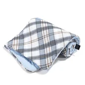 Koce i narzuty dla dzieci - LA MILLOU CIEPŁY KOCYK - M - COLLEGE CAMP - POWDER BLUE VELVET - miniaturka - grafika 1