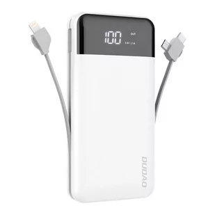 Dudao K1Pro powerbank 20000mAh z wbudowanymi kablami biały - Powerbanki - miniaturka - grafika 1