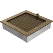 Kratki wentylacyjne - Parkanex kominkowa czarno-złota żaluzja 22x22 kratki - miniaturka - grafika 1