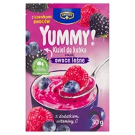 Kisiel - Krüger Yummy! Kisiel do kubka smak owoce leśne 30 g - miniaturka - grafika 1