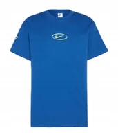 Koszulki męskie - Koszulka Męska niebieska T- shirt Nike Sportswear Central HJ3969-476 r. XL - miniaturka - grafika 1