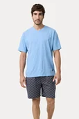 Piżamy męskie - Piżama męska RAUL XL Jasnoniebieski - miniaturka - grafika 1