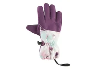 Rękawice narciarskie - CRIVIT Rękawice narciarskie dziecięce, z ciepłą podszewką (7 (12-14 lat), Fioletowy we wzory) - miniaturka - grafika 1