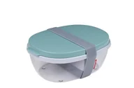 Lunch boxy - Mepal Lunch Box Plastikowy Dwukomorowy Z Pojemnikiem Na Sos Mepal Salad Miętowy 1,9 L - miniaturka - grafika 1