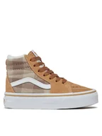 Buty dla dziewczynek - Vans Tenisówki Uy Sk8-Hi VN0A4BUWBF21 Brązowy - miniaturka - grafika 1