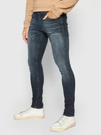 Spodnie męskie - Jack&Jones Jeansy Liam 12185949 Granatowy Skinny Fit - miniaturka - grafika 1