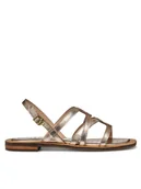 Sandały damskie - Geox Sandały D Sozy Qc D55YFA 000N6 C2012 Złoty - miniaturka - grafika 1