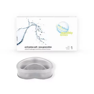 Soczewki miesięczne evO2lution monthly lenses 1 szt. - Soczewki kontaktowe - miniaturka - grafika 1