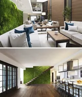 Panele ścienne i boazeria - 50x50 cm Mech leśny poduszkowy (energetyczna zieleń P03) - miniaturka - grafika 1