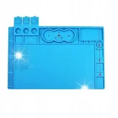 Mikroskopy i lupy - STABILNA STALOWA BAZA MATA PODKŁADKA SILIKONOWA 500°C MIKROSKOP 480x320MM - miniaturka - grafika 1