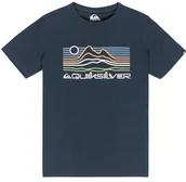 Koszulki męskie - t-shirt QUIKSILVER LIGHT WAVES DARK NAVY - miniaturka - grafika 1