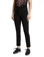 Spodnie damskie - Desigual Damskie spodnie coruña Casual, czarny, L - miniaturka - grafika 1