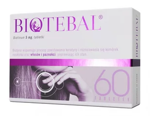 POLFA WARSZAWA Biotebal 5 mg x 60 tabl - Nutrikosmetyki - miniaturka - grafika 1