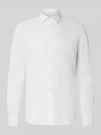 Koszule męskie - Koszula casualowa o kroju slim fit z mieszanki lnu i bawełny model ‘CAIDEN’ - miniaturka - grafika 1