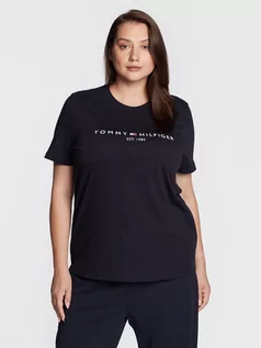 Koszulki i topy damskie - Tommy Hilfiger T-Shirt Cry Th Ess WW0WW29738 Granatowy Regular Fit - grafika 1
