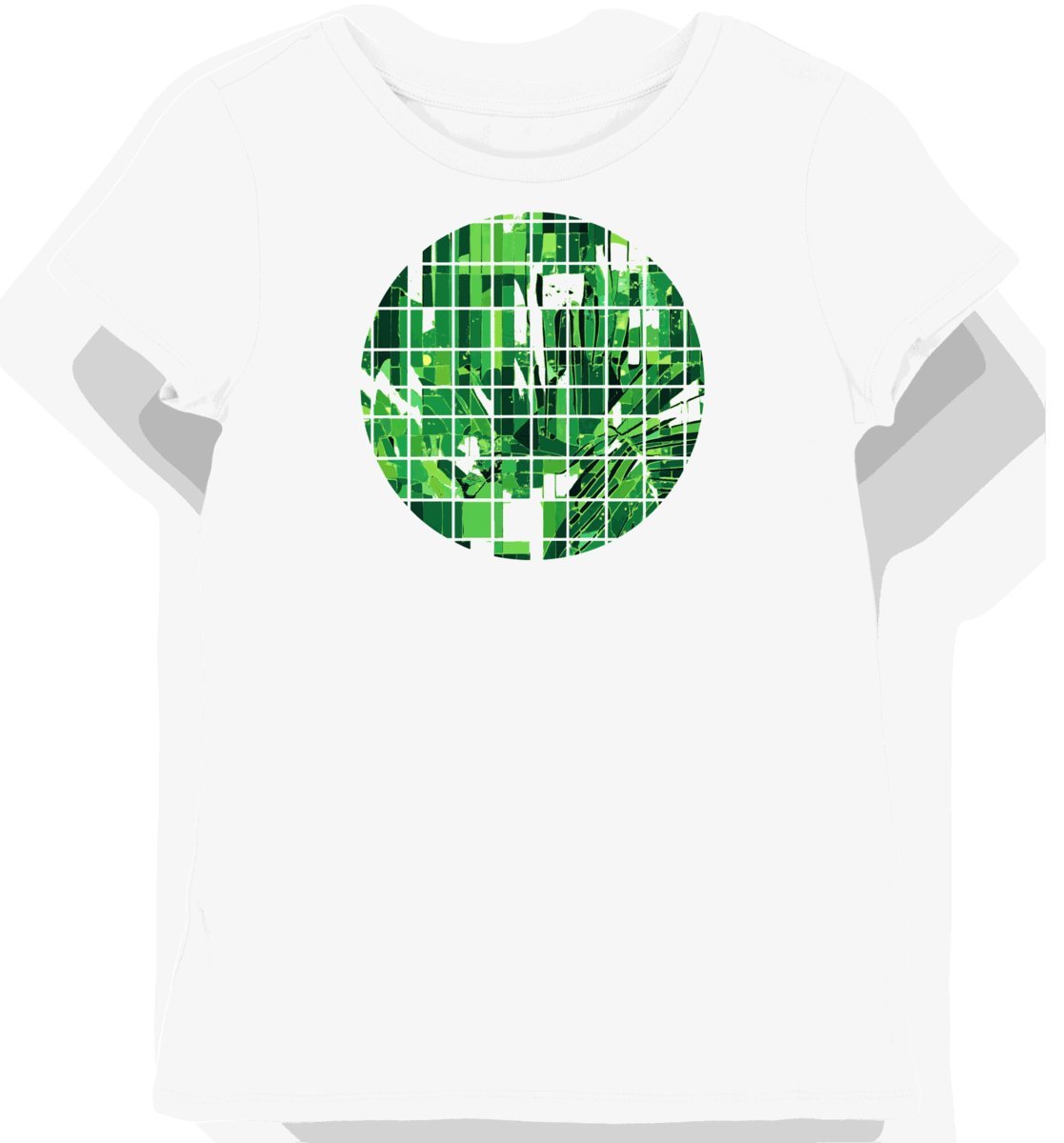 Koszulka damska biała z nadrukiem sportowej siatki XXL