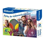 Przybory szkolne - Farby do malowania palcami neon 6 kolorów - PELIKAN - miniaturka - grafika 1