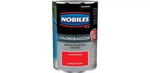 Nobiles Emalia chlorokauczukowa Nobiles do metalu i betonu jasny czerwony 0,9 l 5588226 - Emalie - miniaturka - grafika 1