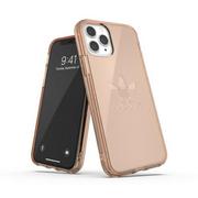 Etui i futerały do telefonów - Adidas Oryginalne etui kompatybilne z iPhone 11 Pro Max, duże logo z nadrukiem, przezroczyste etui ochronne na telefon komórkowy - różowe złoto 36412 - miniaturka - grafika 1