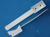 Inne mocowania - Onnline Uchwyt paskowy do przewodów okrągły 50 mm, kolor biały - miniaturka - grafika 1