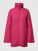 Sukienki - Sukienka z dzianiny z prążkowaniem - miniaturka - grafika 1