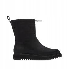 TOMS CZARNE SKÓRZANE ŚNIEGOWCE Z WYSOKĄ PODESZWĄ 40 J3A